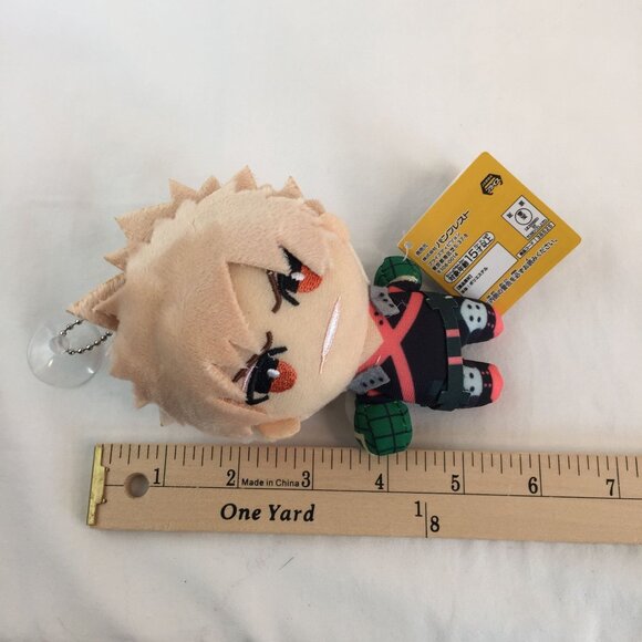 My Hero Academia Katsuki Bakugo 5” Hanging Suction Cup Charm Anime Plush - Picture 6 of 6